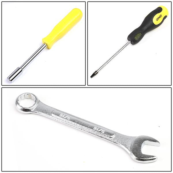 220 Pcs Mechanic Repair Tool Kit Metric Wrenchess/ Sockets/ Screwdriver Bit Set - Yellow