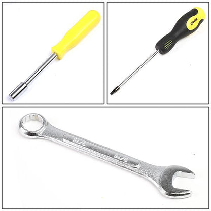 220 Pcs Mechanic Repair Tool Kit Metric Wrenchess/ Sockets/ Screwdriver Bit Set - Yellow