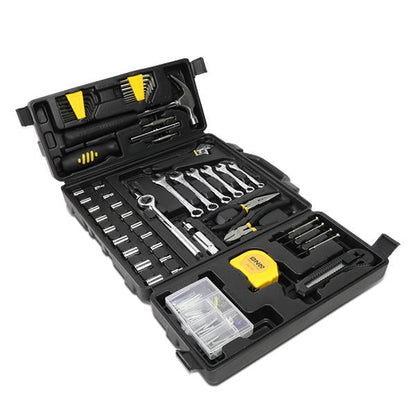 160 Pcs Auto/ Home Hand Tool Kit - Wrenches Pliers Ratchets Sockets w/ Toolbox [A Variety of Color Options]