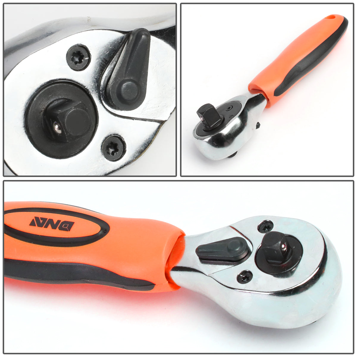 64 Pcs Hand Tool Kit - Adjustable Wrench Bit Screwdriver 11 in. Flexible Extension [A Variety of Color Options]