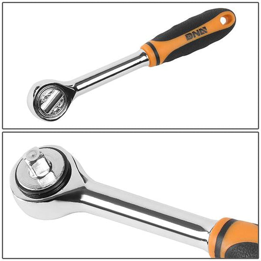 41 Pieces Household Hand Tool Kit with Toolbox - Orange