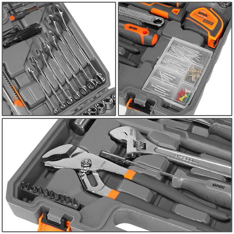 160pcs Hand Tool Kit with Carrying Case