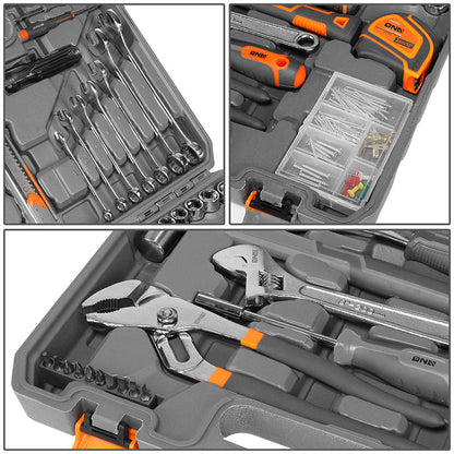 160pcs Hand Tool Kit with Carrying Case