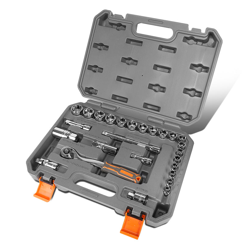 26pcs 3/8 in. Drive Sockets & Ratchet Tool Set