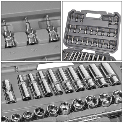 58pcs 3/8 in. Drive Sockets & Ratchet Tool Set