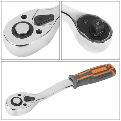 17pcs 1/2 in. Drive Sockets & Ratchet Tool Set