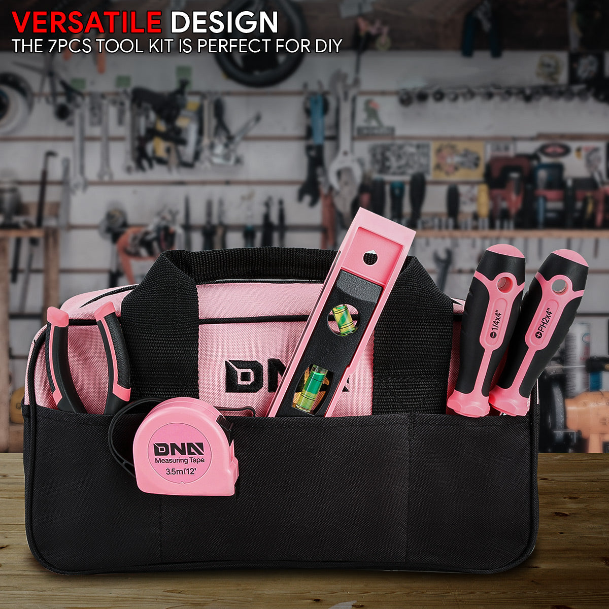 6pcs Basic Hand Tool Kit with Storage Bag