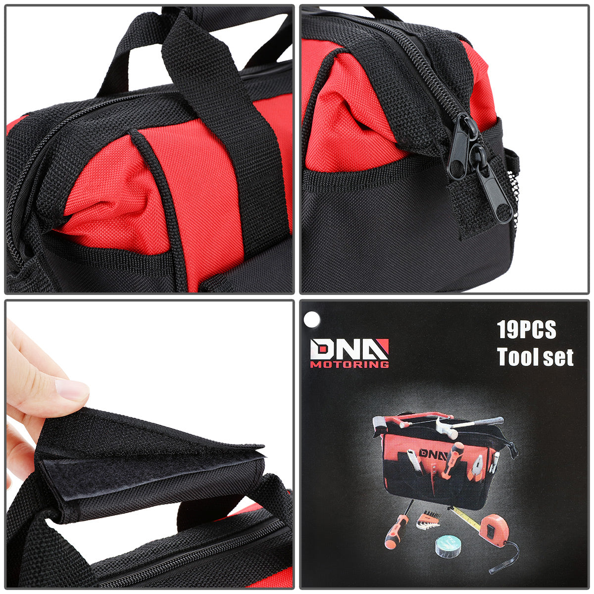 19pcs Hand Tool Kit with Storage Bag