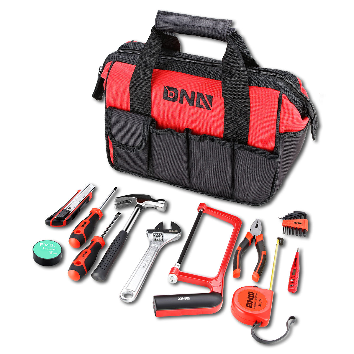 19pcs Hand Tool Kit with Storage Bag