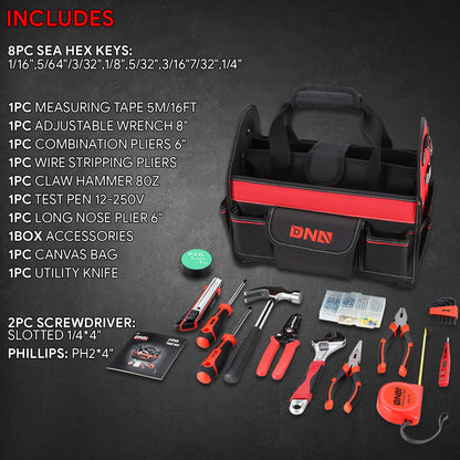 21pcs Hand Tool Kit with Storage Bag