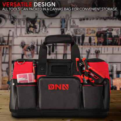 44pcs Hand Tool Kit with Storage Bag (Red)