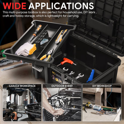 Multi-Purpose Tool Box <br> w/Removable Tray