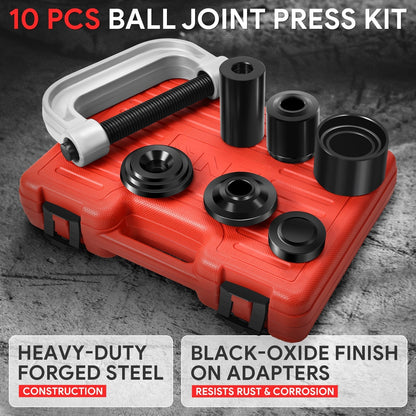 10pcs Jack Screw & Ball Joint Press Tools Set
