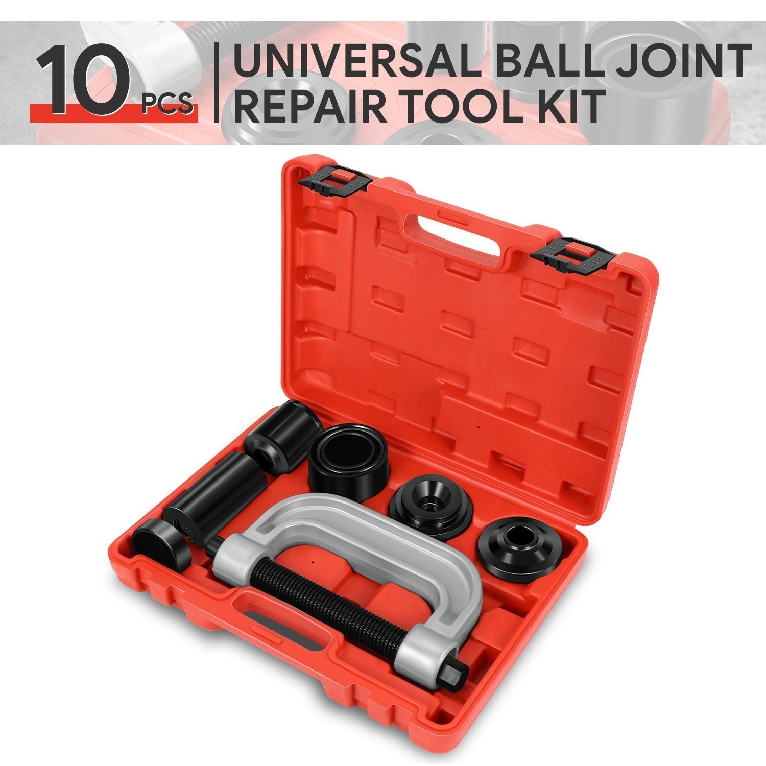 10pcs Jack Screw & Ball Joint Press Tools Set