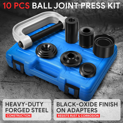 10pcs Jack Screw & Ball Joint Press Tools Set