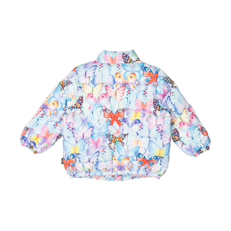 PASTEL BUTTERFLIES PUFFER JACKET