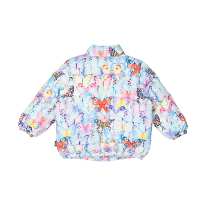 PASTEL BUTTERFLIES PUFFER JACKET