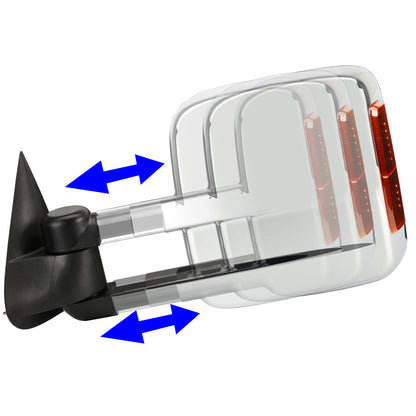 Powered Heated Towing Mirrors (Pair)<br>03-06 Chevy Silverado Tahoe, GMC Sierra, Yukon