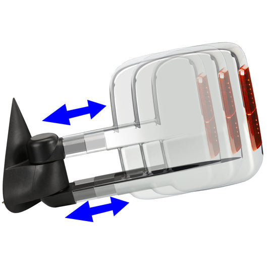 Powered Heated Towing Mirrors (Pair)<br>03-06 Chevy Silverado Tahoe, GMC Sierra, Yukon