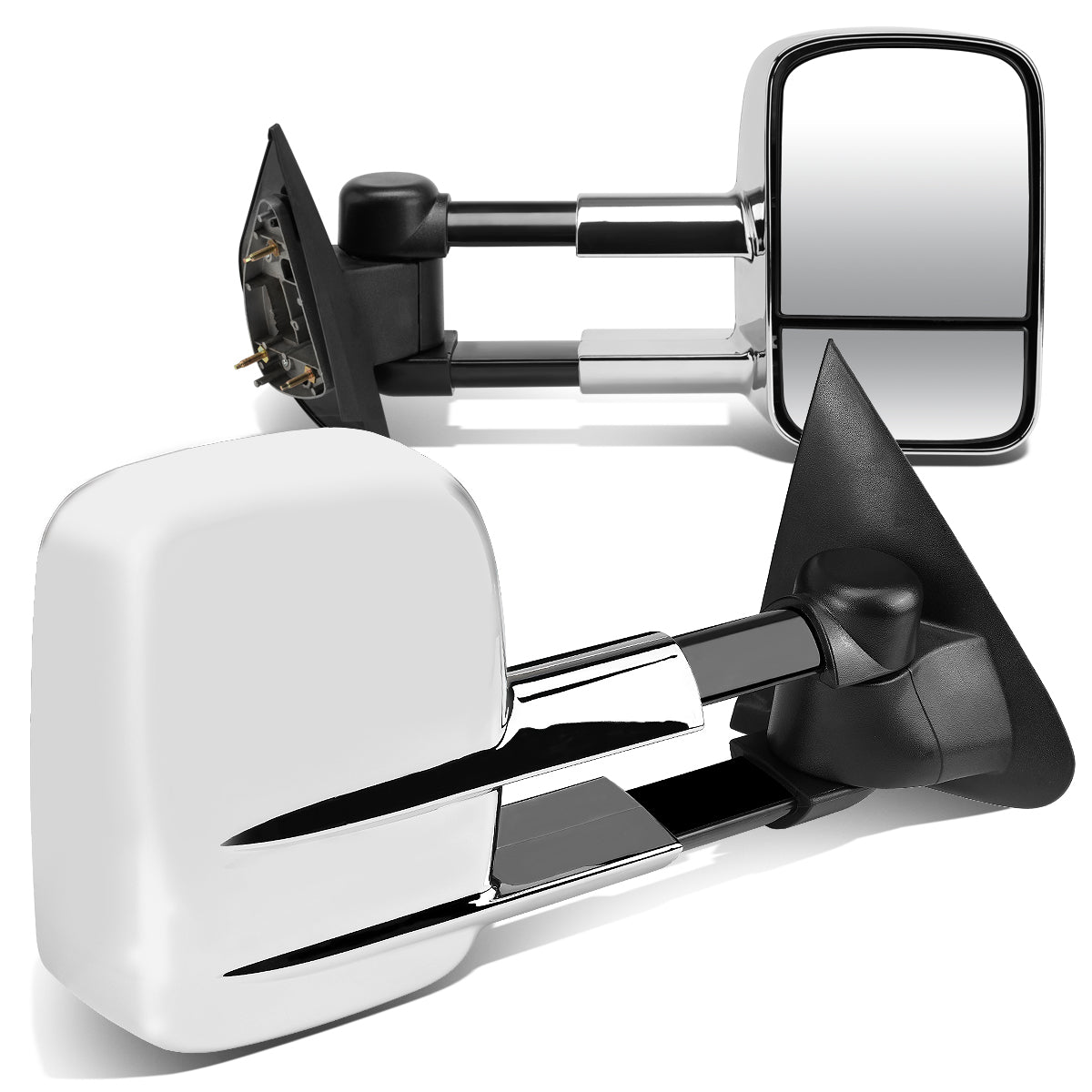 Chrome Powered Towing Mirrors (Pair)<br>97-03 Ford F-150, 97-99 F250 Light Duty