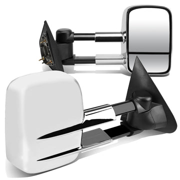 Chrome Powered Towing Mirrors (Pair)<br>97-03 Ford F-150, 97-99 F250 Light Duty