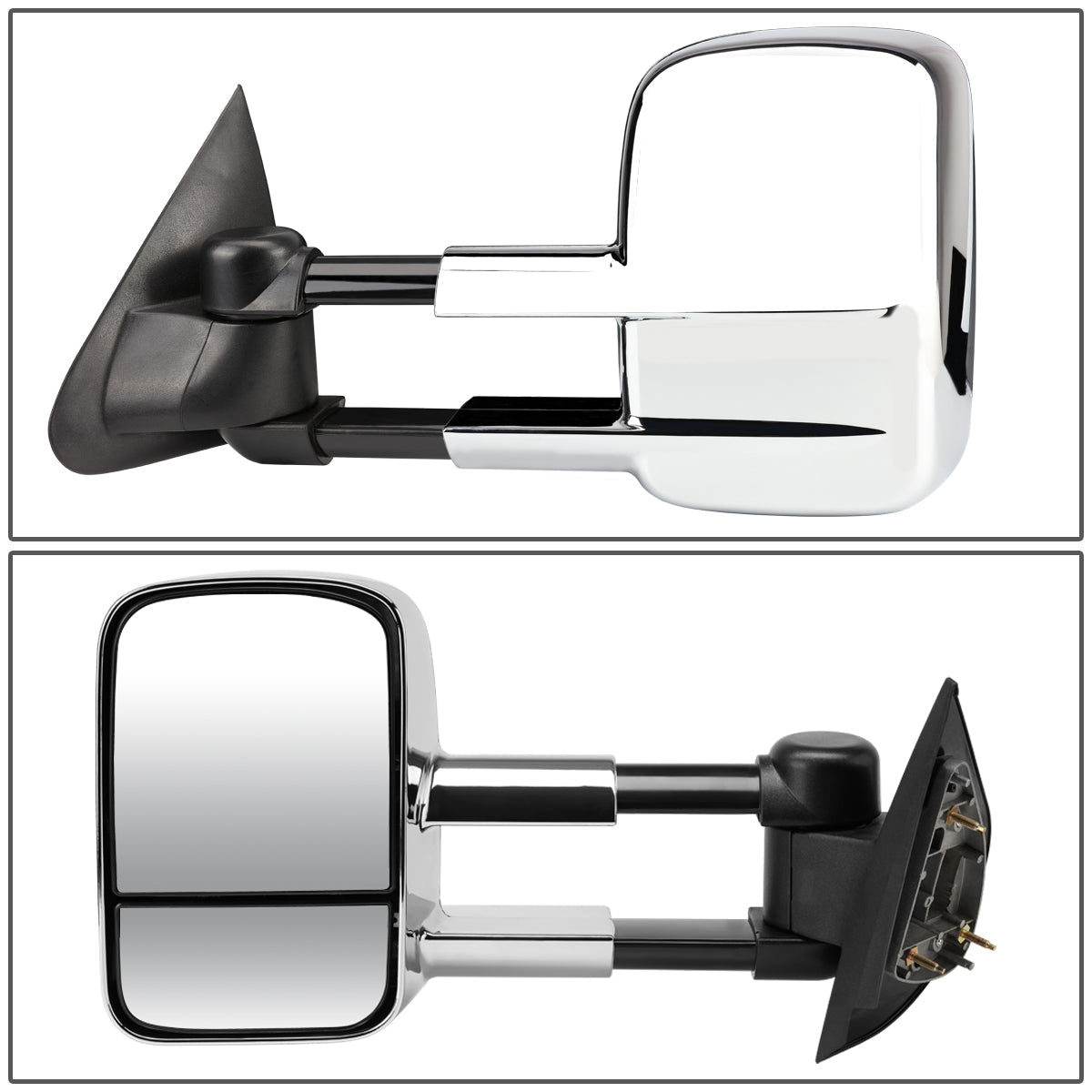 Chrome Powered Towing Mirrors (Pair)<br>97-03 Ford F-150, 97-99 F250 Light Duty