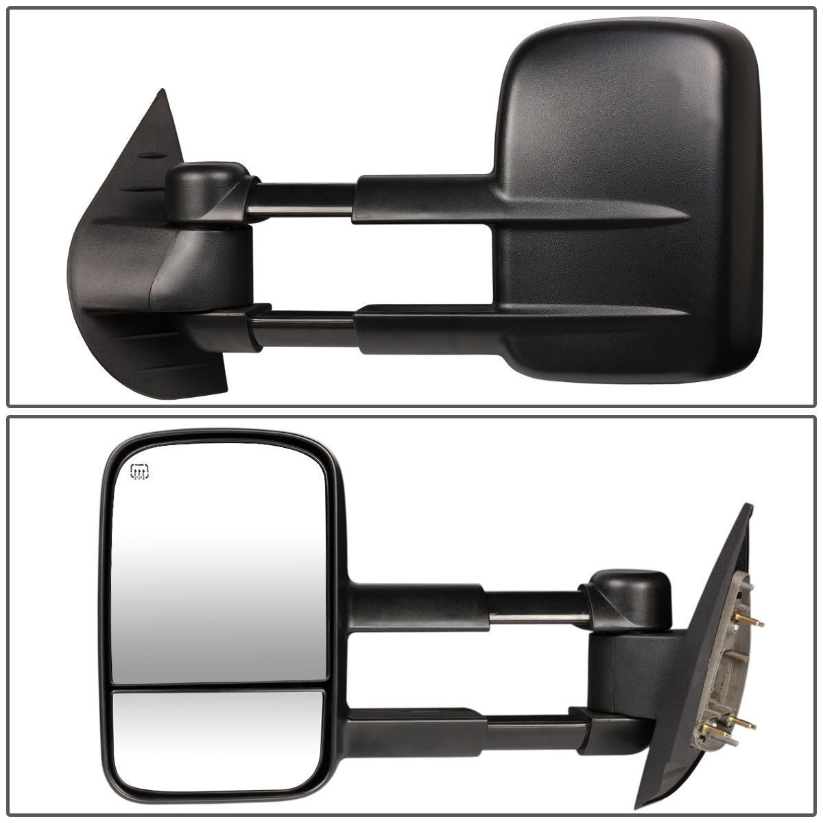 Powered Heated Towing Mirrors (Pair)<br>07-13 Chevy Silverado Tahoe, GMC Sierra Yukon