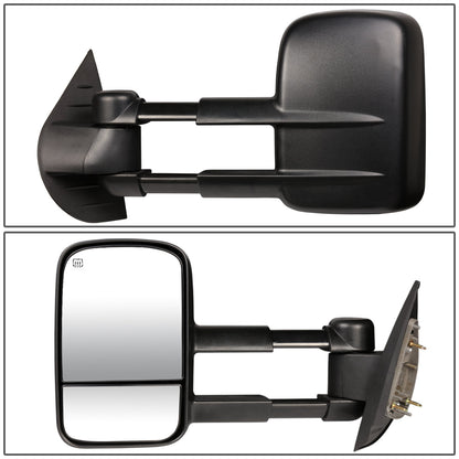 Powered Heated Towing Mirrors (Pair)<br>07-13 Chevy Silverado Tahoe, GMC Sierra Yukon