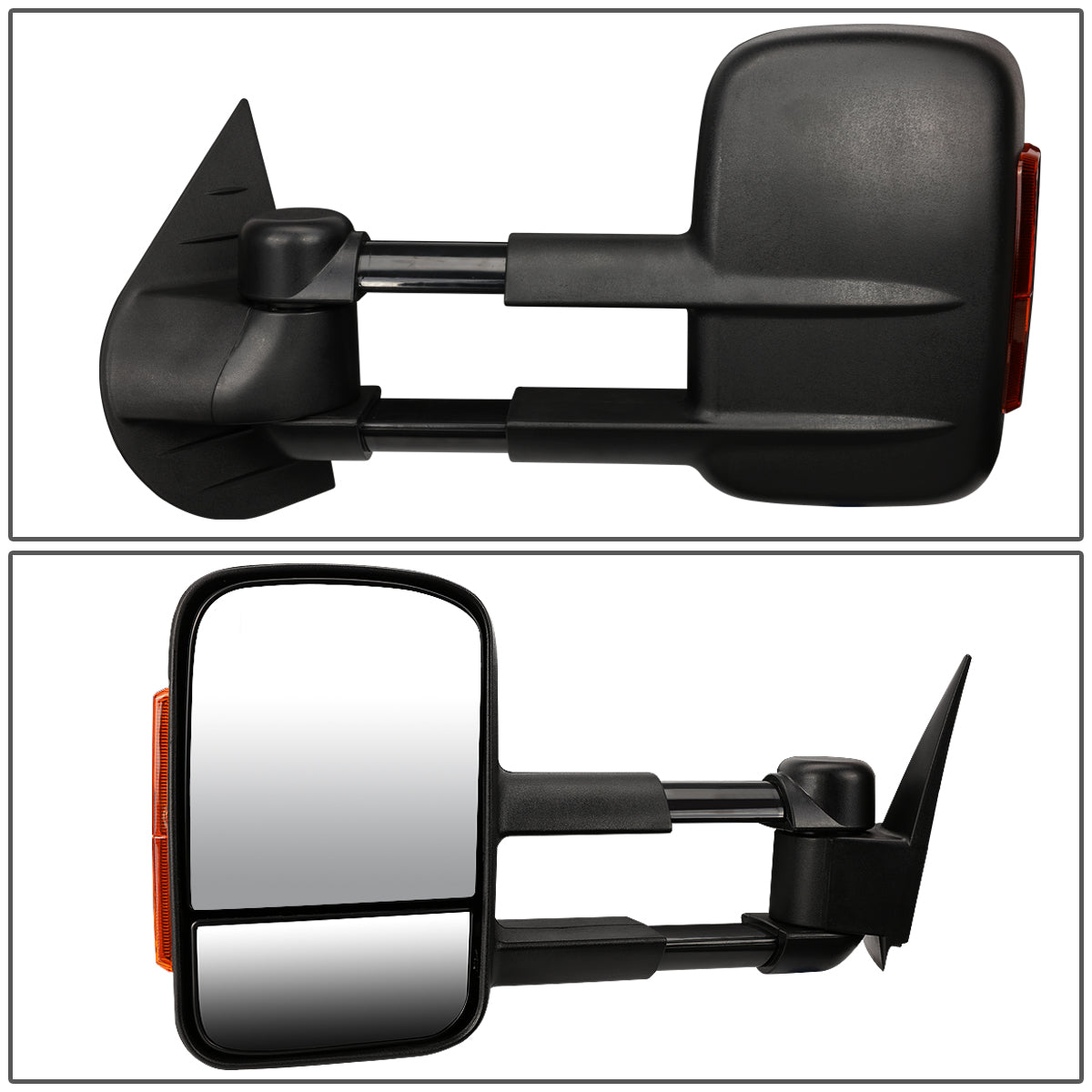 Manual Towing Mirrors (Pair)<br>07-13 Chevy Silverado Tahoe, GMC Sierra Yukon