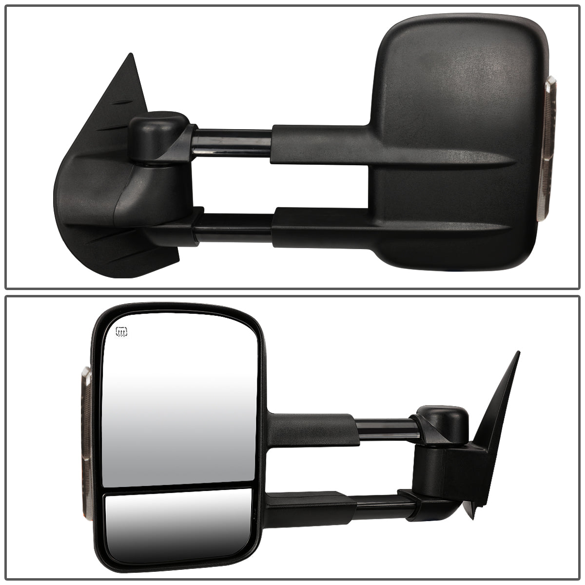 Powered Heated Towing Mirrors (Pair)<br>07-13 Chevy Silverado Tahoe, GMC Sierra Yukon