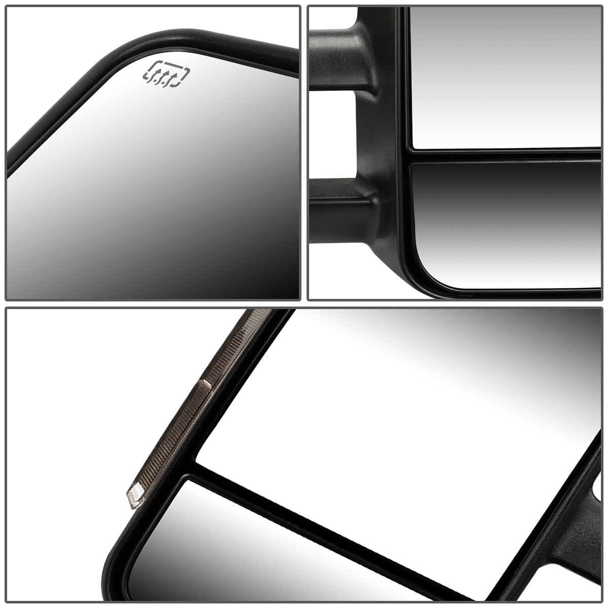 Powered Heated Towing Mirrors (Pair)<br>07-13 Chevy Silverado Tahoe, GMC Sierra Yukon