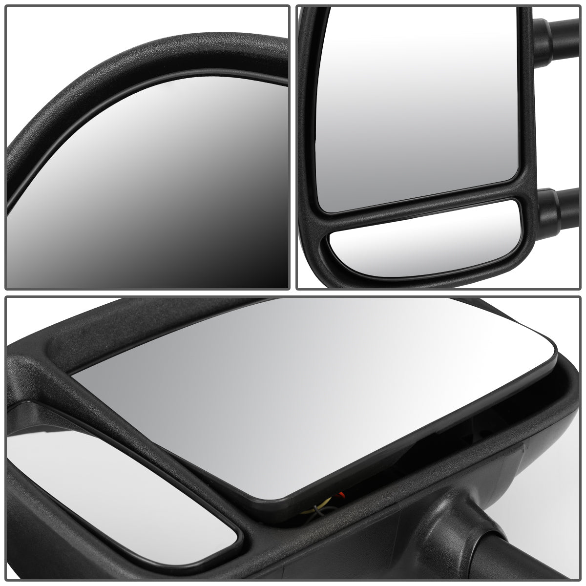 Manual Towing Mirror (Left)<br>99-07 Ford F250 F350 F450 F550 Super Duty