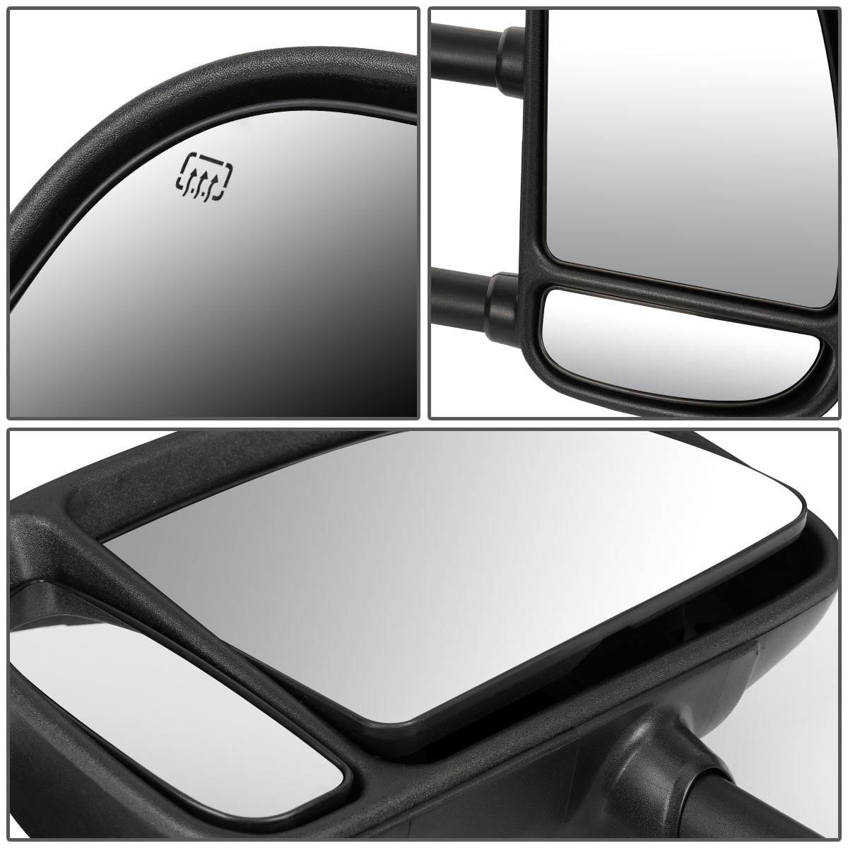Powered Heated Towing Mirrors (Pair)<br>99-07 Ford F250 F350 F450 F550 Super Duty