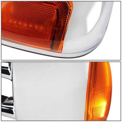 Chrome Powered Heated Towing Mirrors (Pair)<br>99-07 Ford F250 F350 F450 F550 Super Duty