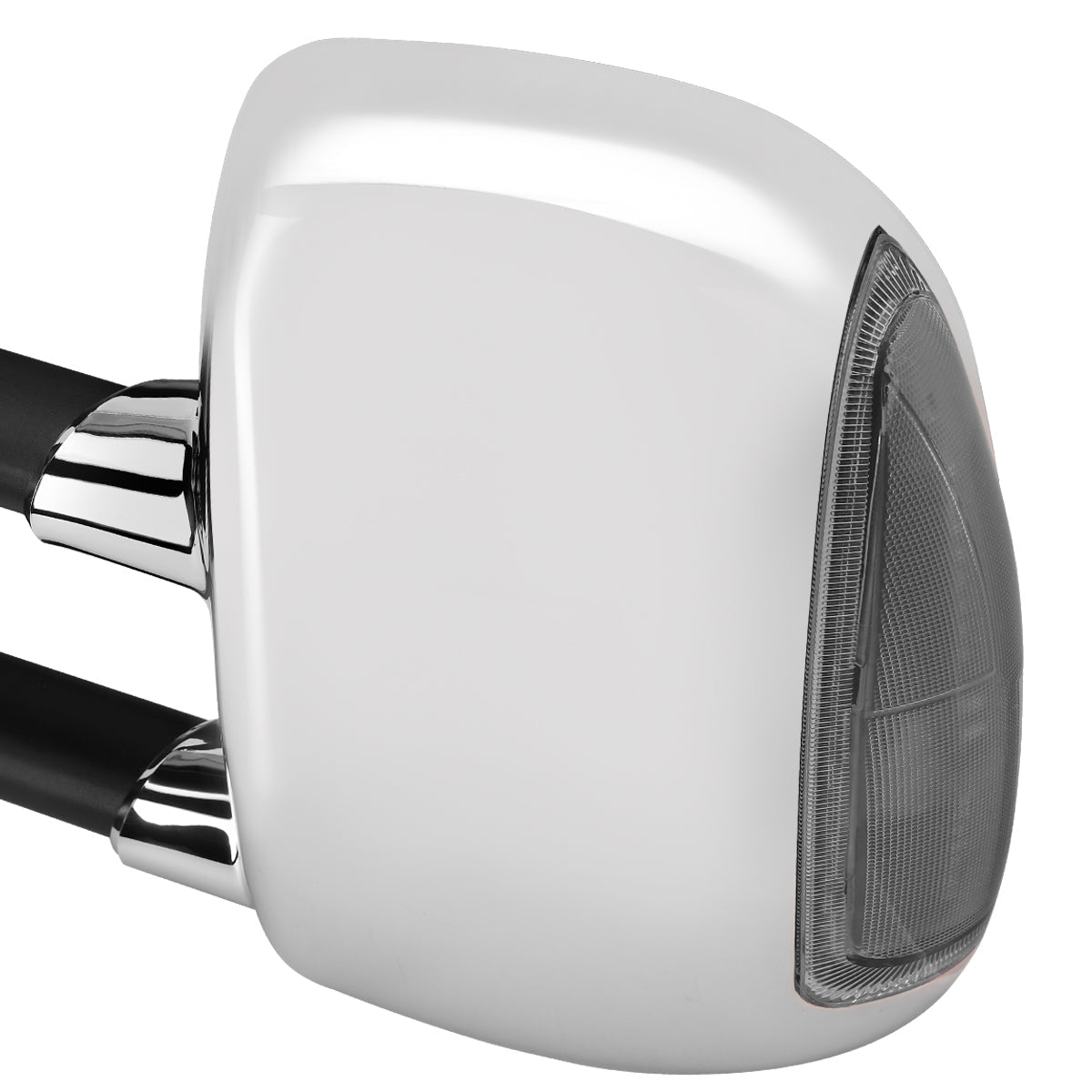 Chrome Powered Heated Towing Mirrors (Pair)<br>99-07 Ford F250 F350 F450 F550 Super Duty