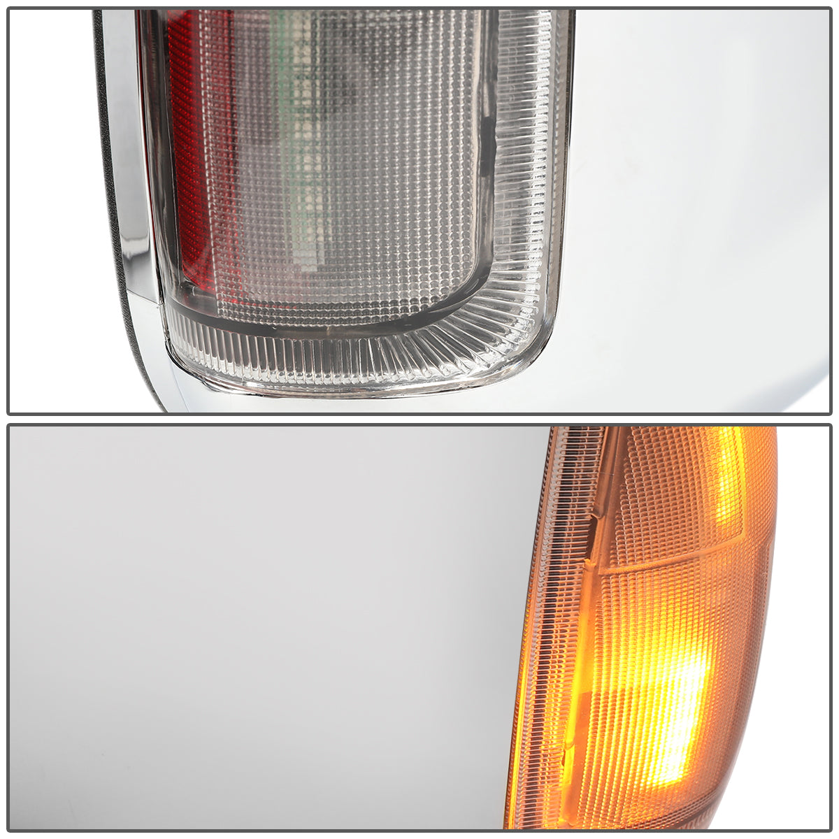 Chrome Powered Heated Towing Mirrors (Pair)<br>99-07 Ford F250 F350 F450 F550 Super Duty