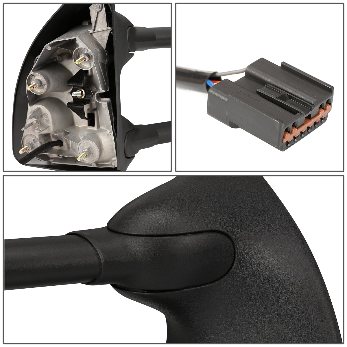 Chrome Powered Heated Towing Mirrors (Pair)<br>99-07 Ford F250 F350 F450 F550 Super Duty