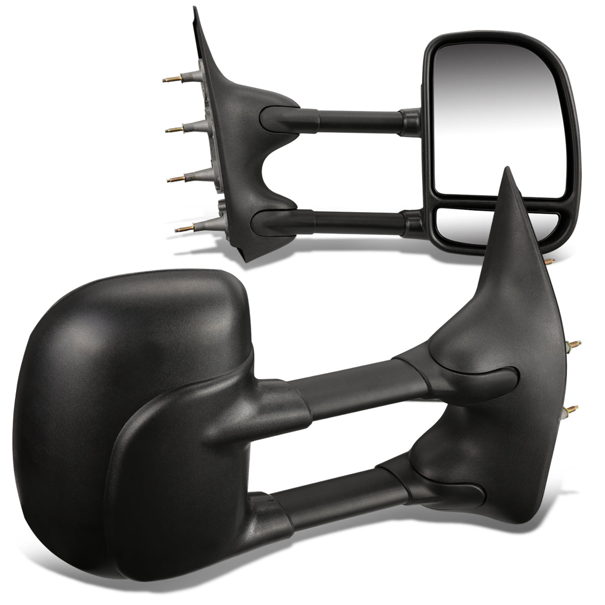 Manual Towing Mirrors (Pair)<br>03-14 Ford E150 E250 E350 E450 E550 Econoline