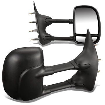 Manual Towing Mirrors (Pair)<br>03-14 Ford E150 E250 E350 E450 E550 Econoline