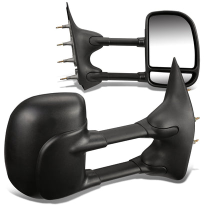 Manual Towing Mirrors (Pair)<br>03-14 Ford E150 E250 E350 E450 E550 Econoline