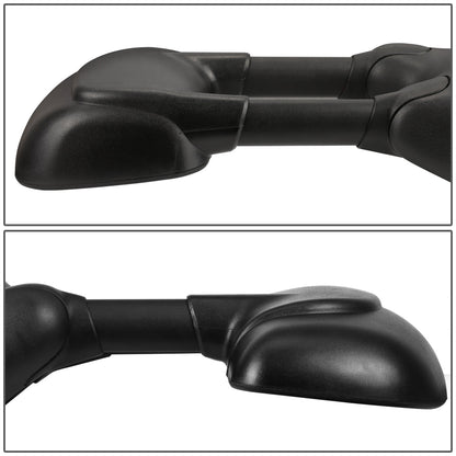 Manual Towing Mirrors (Pair)<br>03-14 Ford E150 E250 E350 E450 E550 Econoline