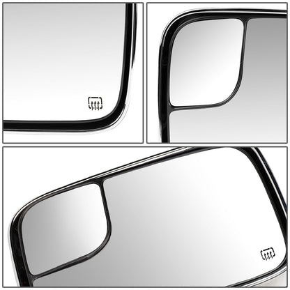 Chrome Powered Heated Towing Mirrors (Pair)<br>94-02 Dodge Ram 1500 2500 3500