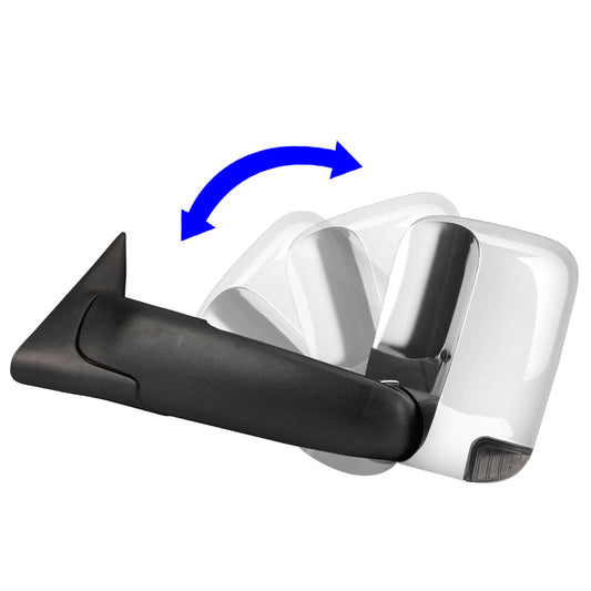 Chrome Powered Heated Towing Mirrors (Pair)<br>94-02 Dodge Ram 1500 2500 3500
