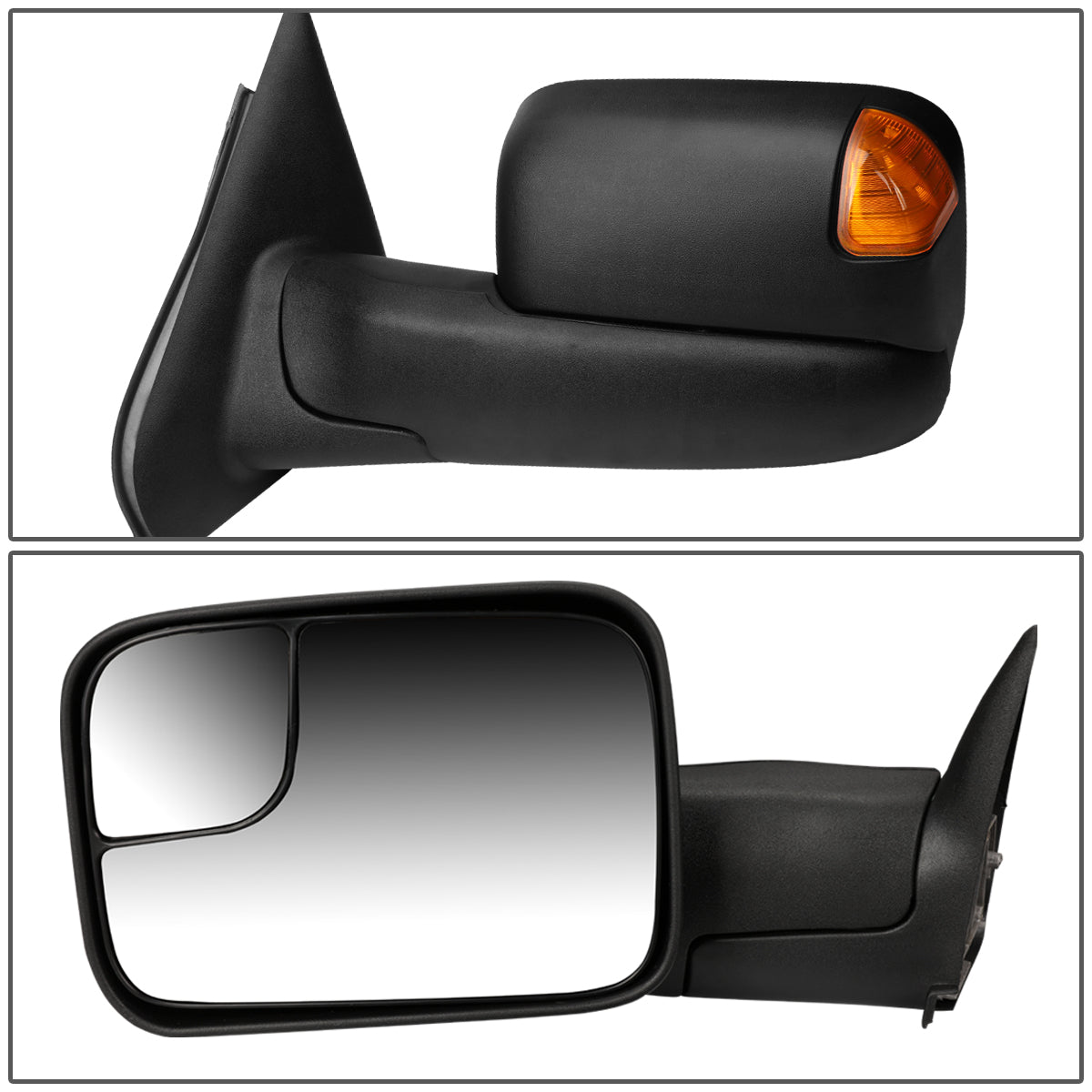 Manual Towing Mirrors (Pair)<br>02-08 Dodge Ram 1500, 03-09 Ram 2500