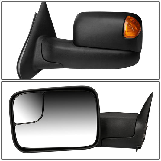 Manual Towing Mirrors (Pair)<br>02-08 Dodge Ram 1500, 03-09 Ram 2500
