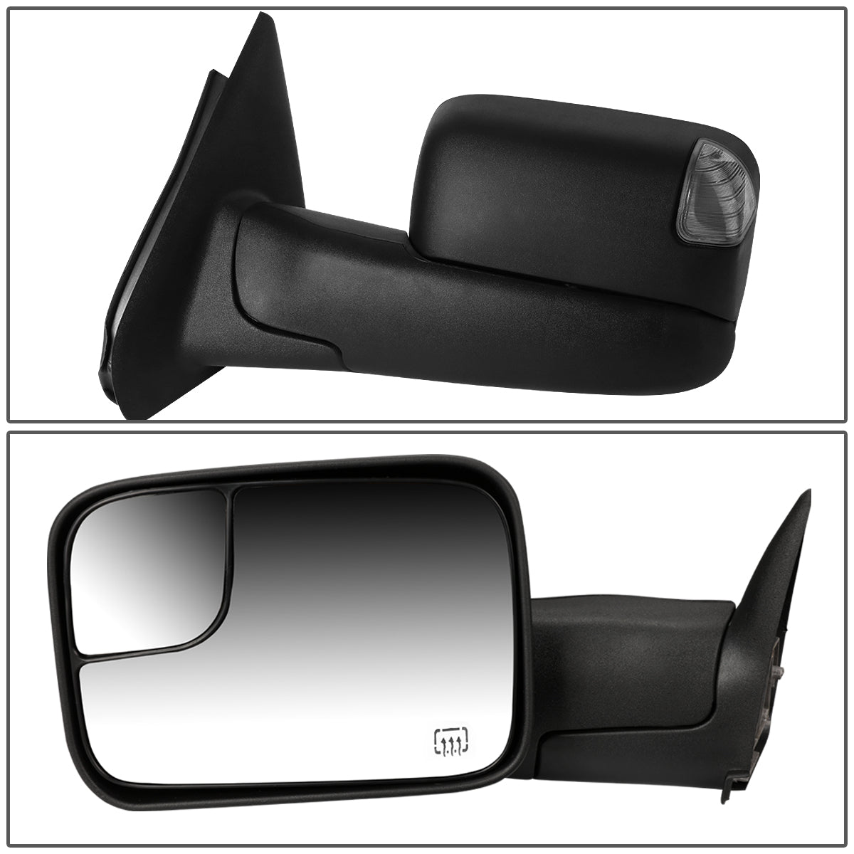 Powered Heated Towing Mirrors (Pair)<br>02-08 Dodge Ram 1500, 03-09 Ram 2500