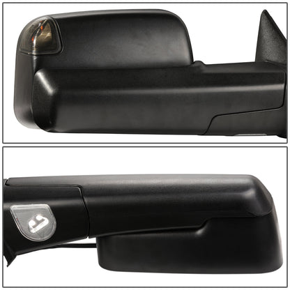 Powered Heated Towing Mirrors (Pair)<br>09-16 Dodge Ram 1500, 10-16 Ram 2500-5500