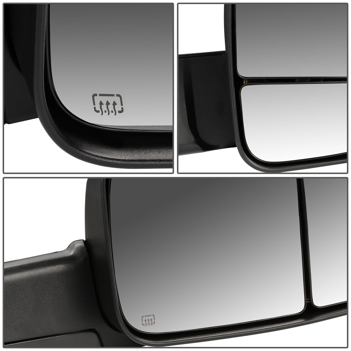 Powered Heated Towing Mirrors (Pair)<br>09-16 Dodge Ram 1500, 10-16 Ram 2500-5500