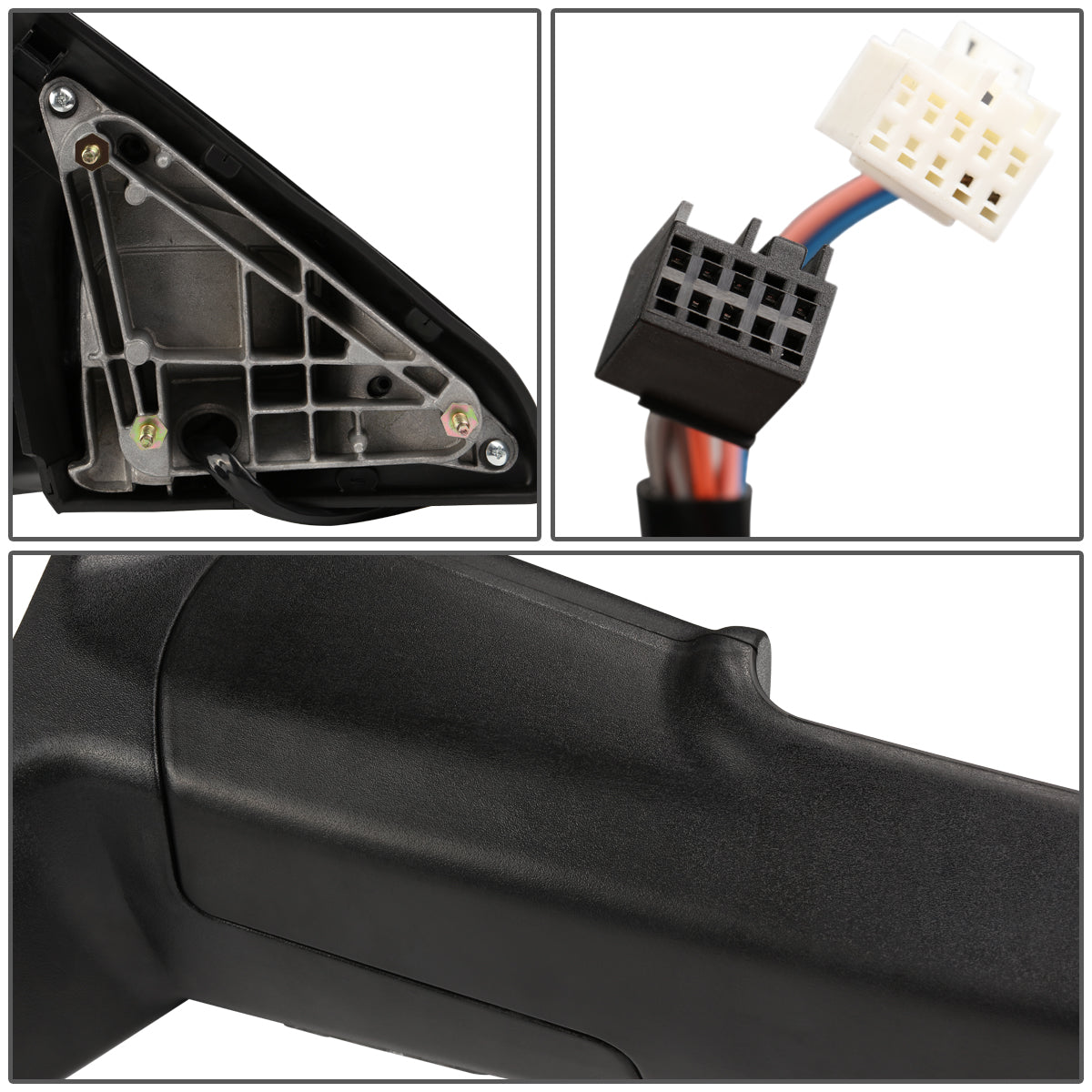Powered Heated Towing Mirrors (Pair)<br>09-16 Dodge Ram 1500, 10-16 Ram 2500-5500