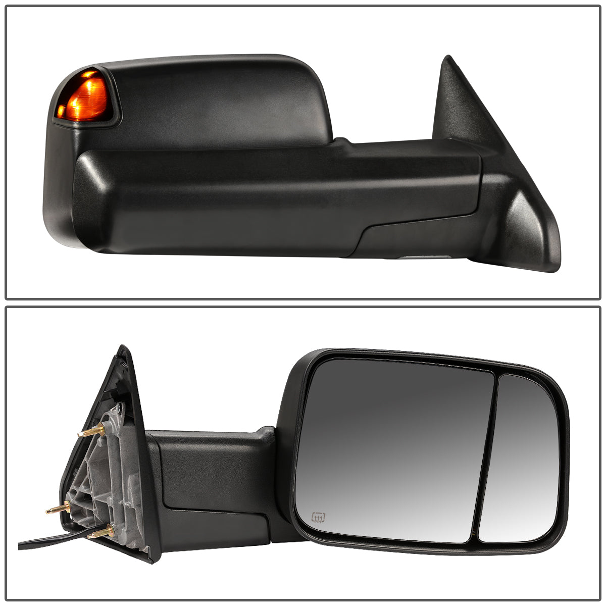 Powered Heated Towing Mirror (Right)<br>09-16 Dodge Ram 1500, 10-16 Ram 2500-5500
